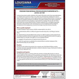 Louisiana Whistleblower Poster