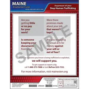Maine Human Trafficking Poster