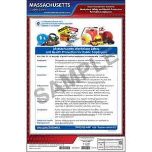 Massachusetts Workplace Safety & Health for Public Employees Poster
