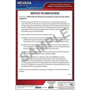 Nevada Tipped Employee Poster