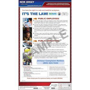 New Jersey Public Employer Occupational Safety & Health Poster