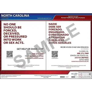North Carolina Human Trafficking Poster