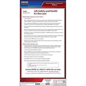 Ohio Workplace Safety & Health for Public Employees Poster