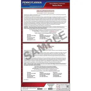 Pennsylvania Public Accommodation Provisions Poster