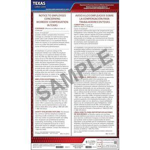 Texas Notice 10 Workers' Compensation Coverage (Self-Insurance Group) Poster