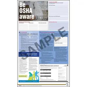 Federal Safety Poster - Be OSHA Aware