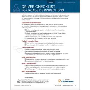 Comprehensive Roadside Inspection Checklist For Drivers, Maintenance, and Carriers