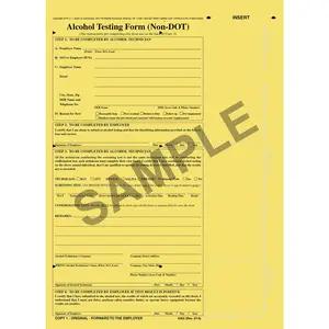 Alcohol Testing Form - Non-DOT Format