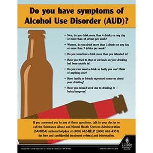 Do You Have Symptoms of Alcohol Use Disorder - AUD - Driver Awareness Safety Poster