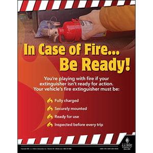 In Case of Fire Be Ready - Motor Carrier Safety Poster