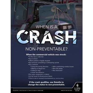 When Is A Crash Non-Preventable - Transport Safety Risk Poster