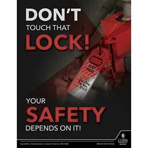 Don't Touch That Lock - Workplace Safety Training Poster