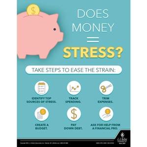 Does Money Stress - Health & Wellness Awareness Poster