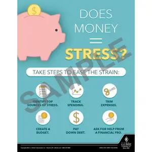 Does Money Stress - Health & Wellness Awareness Poster