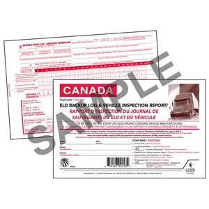 Canadian Bilingual ELD Backup Log with DVIR, 2-Ply, Carbonless - Stock