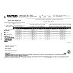 Mexico Driver's Daily Log Book, Bilingual, 2-Ply with Carbon & Simplified DVIR - Stock