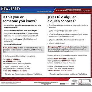 New Jersey Human Trafficking Poster