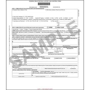 Federal Drug Testing Custody And Control Form
