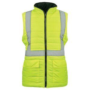 J. J. Keller® SAFEGEAR® Women’s Fit Hi-Vis Type R Class 2 Reversible Puffer Safety Vest