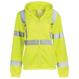 J. J. Keller® SAFEGEAR® Women’s Fit Hi-Vis Type R Class 3 Zipper Sweatshirt