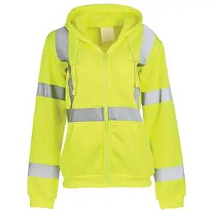 J. J. Keller® SAFEGEAR® Women’s Fit Hi-Vis Type R Class 3 Zipper Sweatshirt