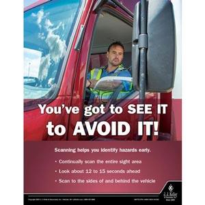 You've Got to See It to Avoid It - Transportation Safety Poster