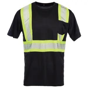 J. J. Keller® SAFEGEAR® Black T-Shirt with Pocket, Type O Class 1