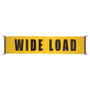 Vinyl Wide Load/Oversize Load Banner w/ Bungee Cords Sewn In