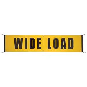 Vinyl Wide Load/Oversize Load Banner w/ Bungee Cords Sewn In