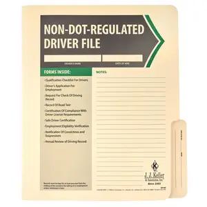 File Folder for Non-DOT-Regulated Drivers