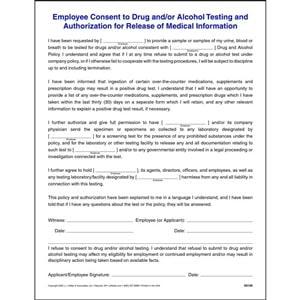 Drug Test Consent Form