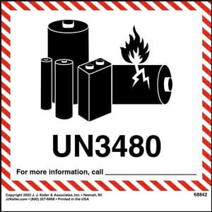 Lithium Battery Marking UN3480