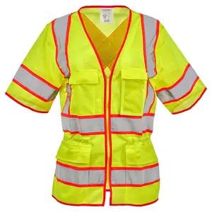 J. J. Keller® SAFEGEAR® Women’s Hi-Vis Type R Class 3 Vest – Zipper Closure