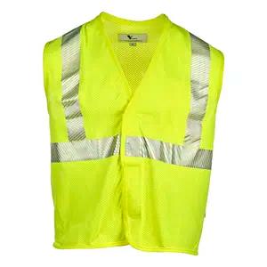J. J. Keller® SAFEGEAR® Flame Resistant Hi Vis Safety Vest with Hook & Loop Closure, Type R Class 2, CAT 1
