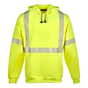 J. J. Keller® SAFEGEAR® Flame Resistant Hi Vis Pullover Hooded Sweatshirt, Type R Class 3, CAT 2