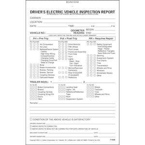 Driver’s Electric Vehicle (E-Vehicle) Inspection Report