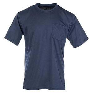 J. J. Keller® SAFEGEAR® Flame Resistant Navy Power Dry T-Shirt, CAT 2