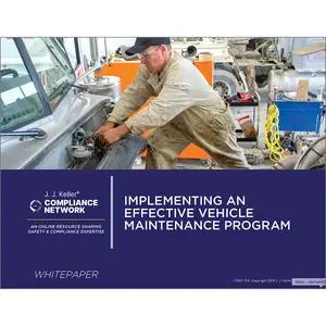 Implementing an Effective Vehicle Maintenance Program