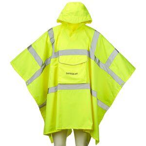J. J. Keller® SAFEGEAR® Rain Poncho Type R Class 3 Hi-Vis