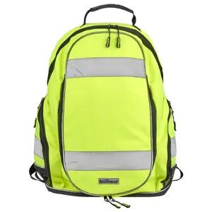 J. J. Keller® SAFEGEAR® Hi-Vis Lime Backpack