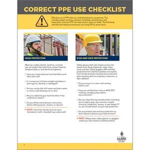 Correct PPE Use Checklist