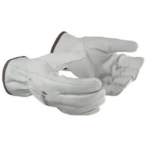 J. J. Keller® SAFEGEAR® Regular Grade Cowhide Leather Driver Gloves with Keystone Thumb