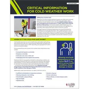Critical Information For Cold Weather Work
