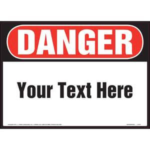 Custom OSHA/ANSI/General Safety Signs and Labels