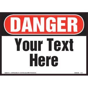 Custom OSHA/ANSI/General Safety Signs and Labels