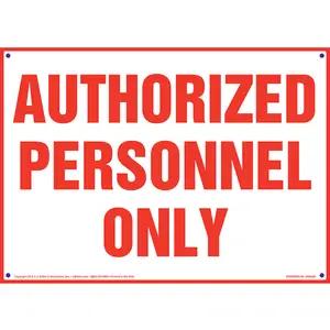 Authorized Personnel Only Sign