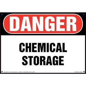 Danger: Chemical Storage Sign - OSHA