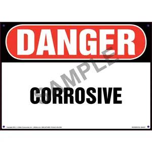 Danger: Corrosive Sign - OSHA