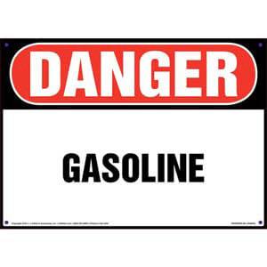 Danger: Gasoline Sign - OSHA