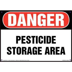 Danger: Pesticide Storage Area Sign - OSHA